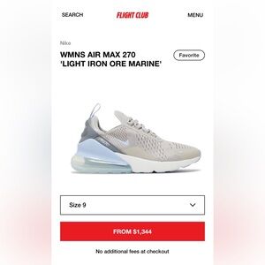 Nike WMNS Air Max 270 in Light Iron Ore and Marine Blue